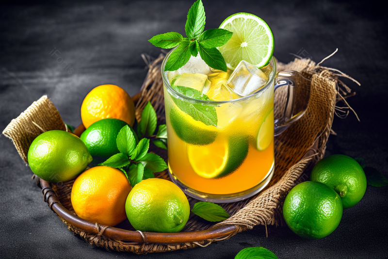 冷饮夏日冰爽柠檬水解暑背景图,高清,摄影图,摄影图片,图片大全,摄影图免费下载